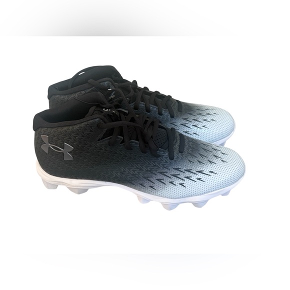 Under Armour Spotlight Franchise RM 4.0 Black White football cleats size 11.5 - Picture 1 of 7